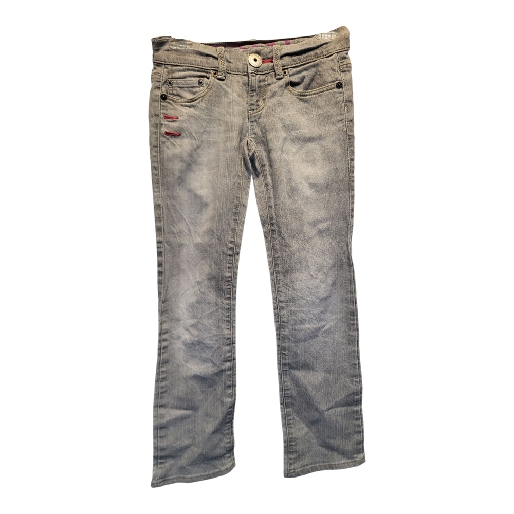 DKNY Womens Gray Boot Cut Jeans with Classic Style - Size 0